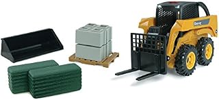 TOMY Ertl John Deere Big Farm Skid Steer Set, Yellow