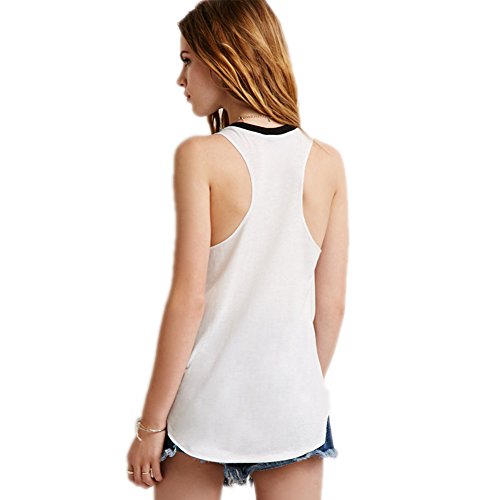 Women's Stylish Tongue Print Camisole Shirt Tank Top I-Shaped Vest2