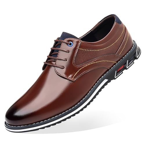 Men’s Casual Dress Oxfords Shoes Office Business Loafers Comfortable Walking Shoes