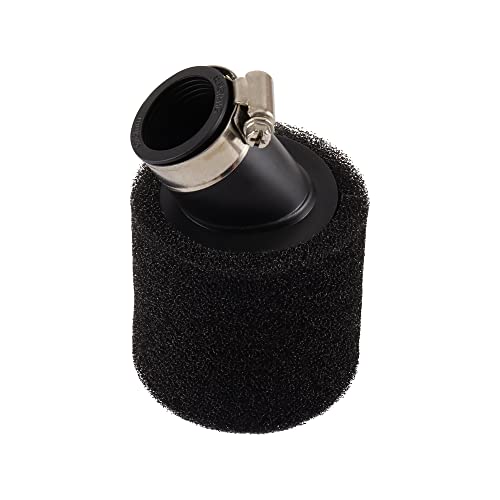 WOOSTAR 28mm Espuma Filtro de Aire Tubo de Cuello Doblado Reemplazo para PY50 PW50 Peewee 50cc 70cc 90cc 110cc 125cc Dirt Bike Motocicleta Go Kart ATV Quad Scooter Negro
