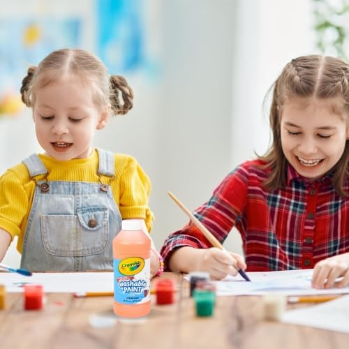 Crayola Washable Paint, Orange, 16oz - 2