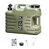 Fenteer Depósito de Agua con de Dispensación, Recipiente Portátil para Excursiones Al Aire Libre, 40x20x30cm 18L