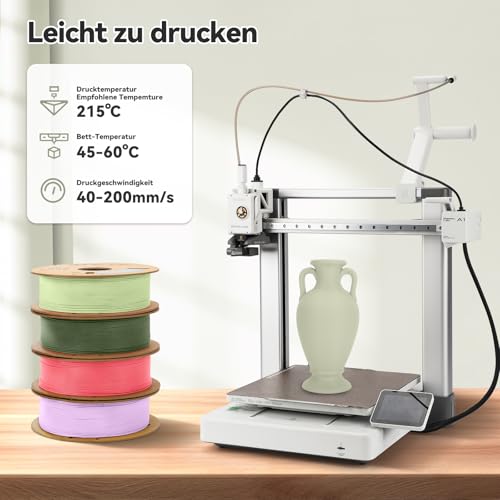 Image of 3DHoJor Matte PLA Filament 1.75mm Light Khaki, PLA 3D Printer Filament, 1kg Spool (2.2lbs) PLA Filament, Fit Most FDM 3D Printer