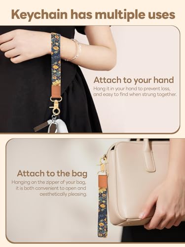 Image of Wristlet Keychain for Women and Men, Key Chain Holder, Wrist Lanyard for Keys