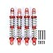 RCAWD New Edition Alloy Front Rear Shocks for Axial 1/18 UTB18 Capra Trail Shock Red