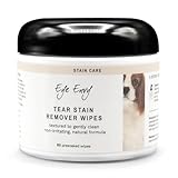 Eye Envy Tear Stain Wipes for Dogs. Textured to Gently Clean. Presoaked in Natural Formula. Recommended by AKC Breeders, Professional Groomers. Cleans Staining. USA Made. 60 Wipes