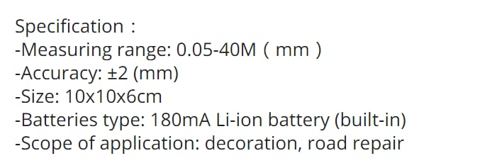 Mètre ruban numérique 40 m mètre ruban 5 m