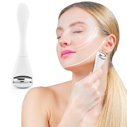 UPIQNG Rolo para os olhos, rolo facial, mini rolo de gelo, massageador facial, aplicador de creme pa