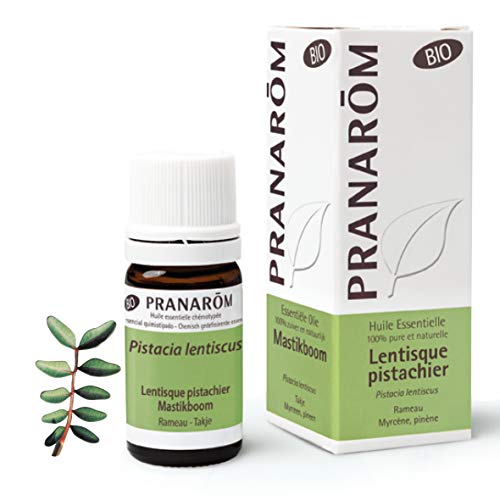 PRANAROM - Lentisco - Aceite esencial 100% Quimiotipado - Pistacia Lentiscus - Vías Urinarias - Confort Circulatorio - Cuidados de la Piel - AEQT - 5ml