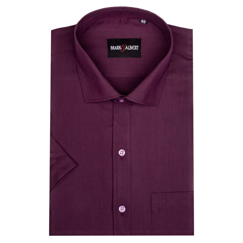 Image of MARK & ALBERT Men's Half Sleeves Regular Shirt