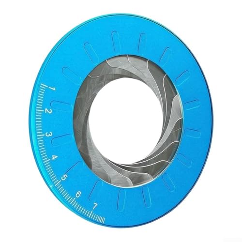 Compás de aluminio de 12.5cm y regla ajustable azul para evitar trazos imprecisos en geometría 4