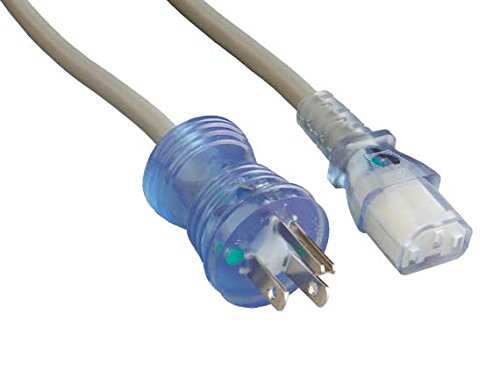 Cable Leader 6ft Hospital-Grade Power Cord 14 AWG 15A 125V (NEMA 5-15P to IEC320 C13)