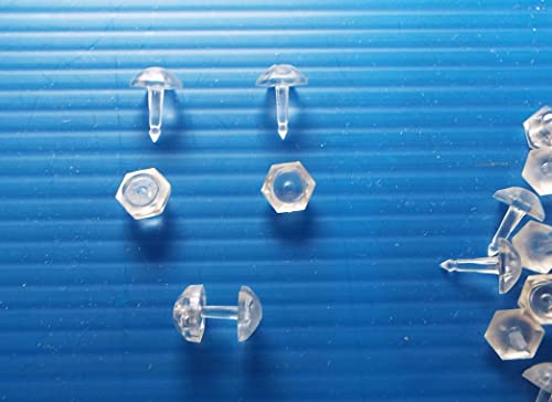 myraumdesign 100 Faltenstecker Transparent zum Stecken von Gardinen