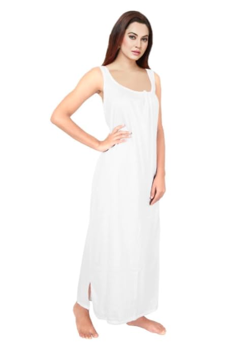 Image of Women's Sleeveless Maxi Night Dress, Spaghetti Strap Nighty, Comfortable Sleepwear Pack of 2