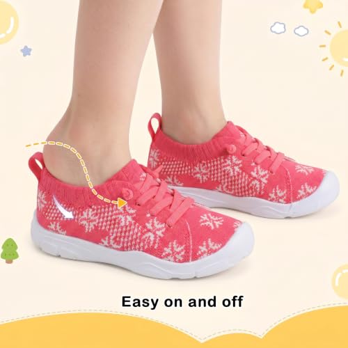 Image of LeIsfIt Toddler Shoes Boys Girls Wide Toe Box Breathable Slip-On Sneakers Kids Lightweight Barefoot Feel Shoes for Everyday Play