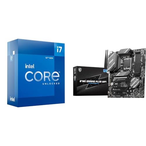 Image of Intel Core i7-12700K Gaming Desktop Processor + MSI B760 Gaming Plus WiFi Gaming Motherboard