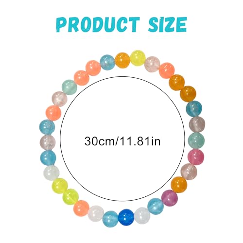 30cm Leuchtende Bunte Perlen Haustierhalskette – Hundehalsband und Katzenhalsband, Glow-in-The-Dark für Kleine Hunde, Katzen & Welpen, Sichtbar & Stilvoll bei Nacht, Alltagstauglicher Haustierbedarf