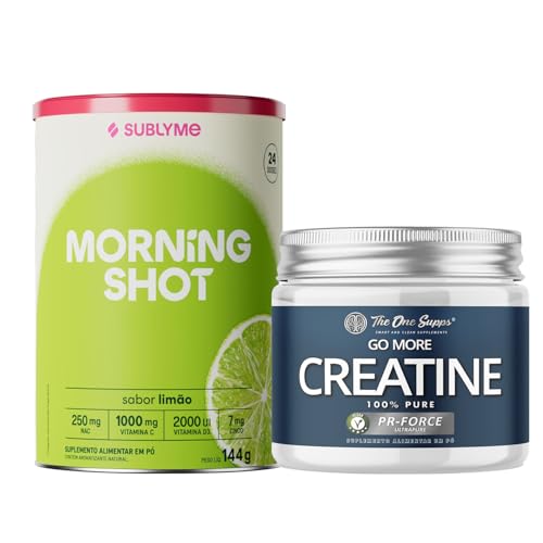 Kit Creatina 150gr The One Supps + Morning Shot - Sabo Limão - La...