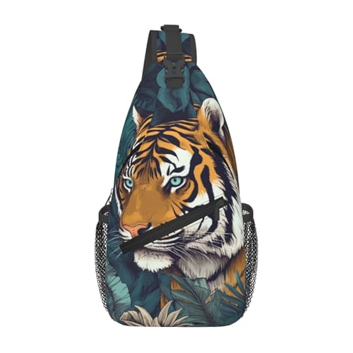 Bolso tipo Sling bag unisex color negro para hiking y viaje