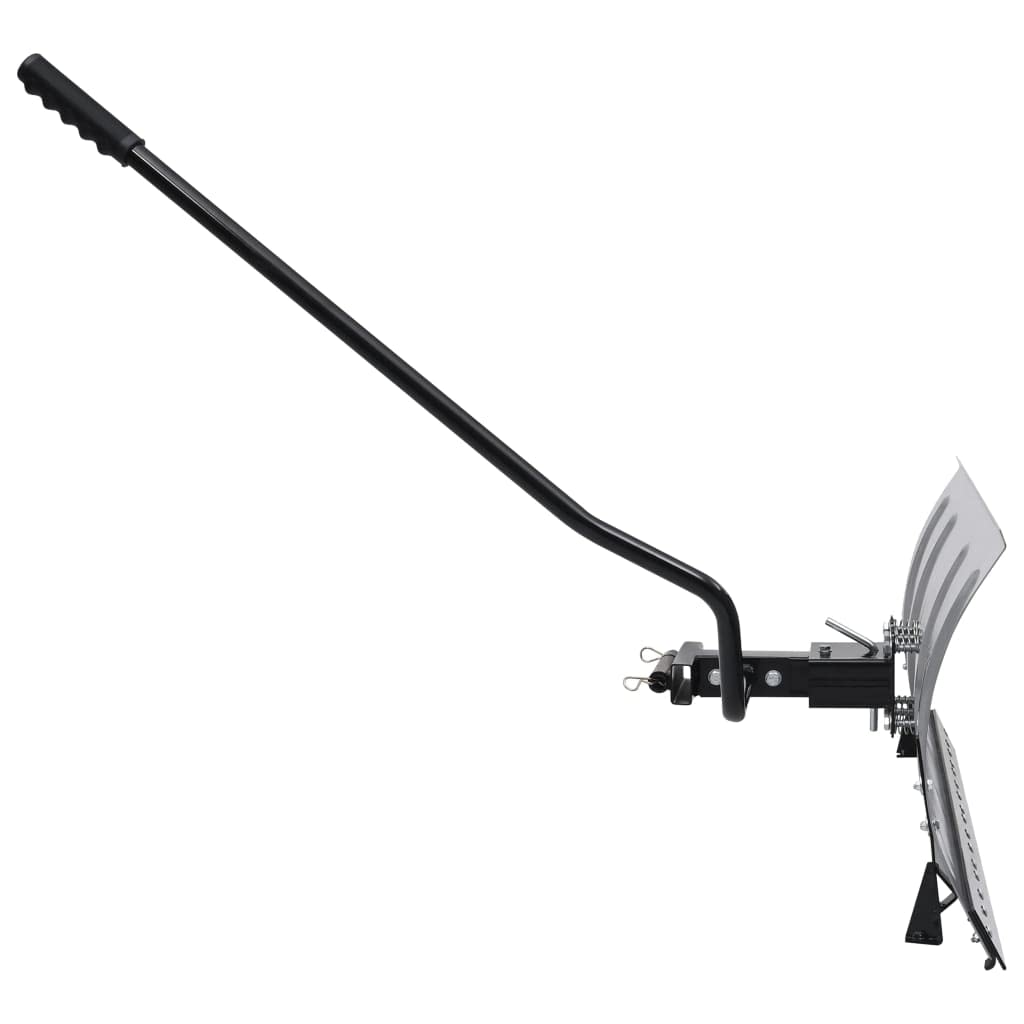 vidaXL Schneeschild für Rasentraktor Rasenmäher mit Adapter Anbausatz 3 Winkeleinstellungen Räumschild Schneepflug Schneeschieber 100cm
