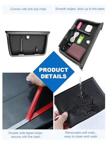 Image of CDEFG for 2024 2025 2026 Toyota Grand Highlander Dashboard Storage Box 12.3-Inch Screen Compatible with 2024 2025 2026 Toyota Grand Highlander Accessories Behind-Screen Dash Organizer