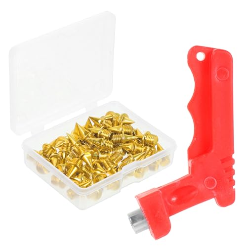 MAGICLULU - MAGICLULU Teiliges Leichtathletik Ersatzspikes aus Stahl mit Spikeschlüssel und Aufbewahrungsbox Leichte rutschfeste Laufschuh Spikes für Damen Sport und Lauf Schuhe Einfache Montage für