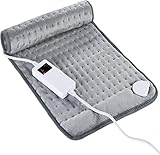 【Tejido suave y extraíble y lavable】 Microplush y poliéster es el tejido más cómodo para la manta eléctrica, Microplush lo hace suave y cálido por dentro y por fuera y retiene el calor mejor que cualquier otra tela.Y es fácil de limpiar, la almohadilla térmica desenchufe el cable de alimentación , se puede lavar a mano oa máquina. Mételo en una lavadora a una temperatura inferior a 40 ° C y déjalo secar de forma natural. Nota: ¡La limpieza en seco está prohibida!