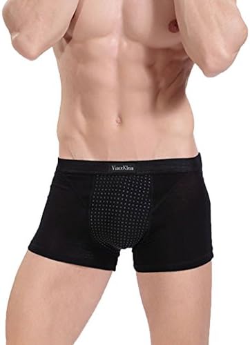 Boxers Briefs Men's 22 Tourmaline Magnets Health Energy Underwear,Black,XX-Large
