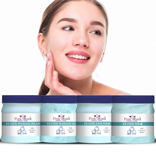 Image of Pink Root Ice Cool Eco Facial Kit , 500gm Pack of 4