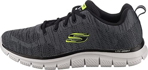Skechers Men's Track Front Runner Lace-up Sneaker Oxford, Charcoal/Black, 9.5 | Image 1