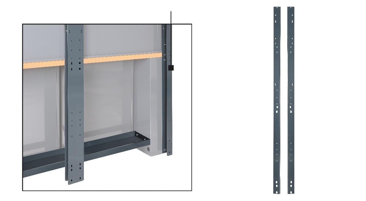 Beta C55P/2MDX-SX Paire de montants muraux droit et gauche pour atelier