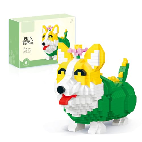 NOOLY Cute Pet Series Micro Building Block For Home And Office Decoration WKLJM-05 (Corgi, 815 Pcs) - Image 3