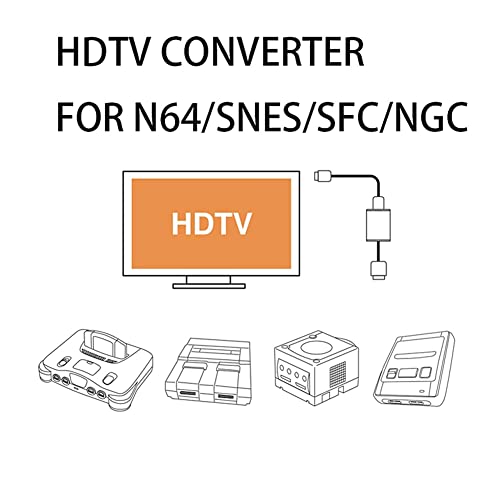 Convertisseur N64 HDMI corriger image floue console ancienne brancher television GameCube - 4