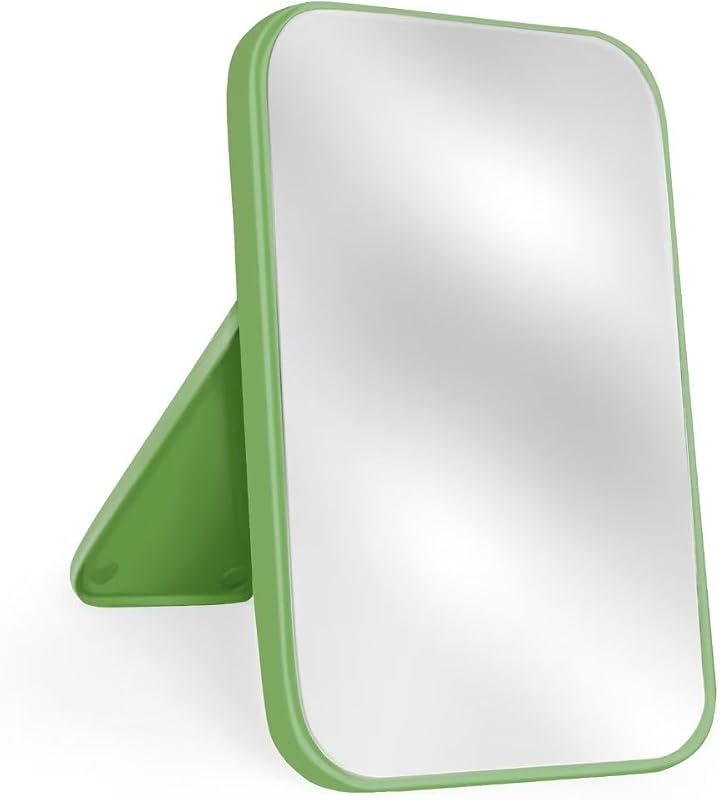 Espelho de maquiagem de mesa Yatnks com suporte, verde