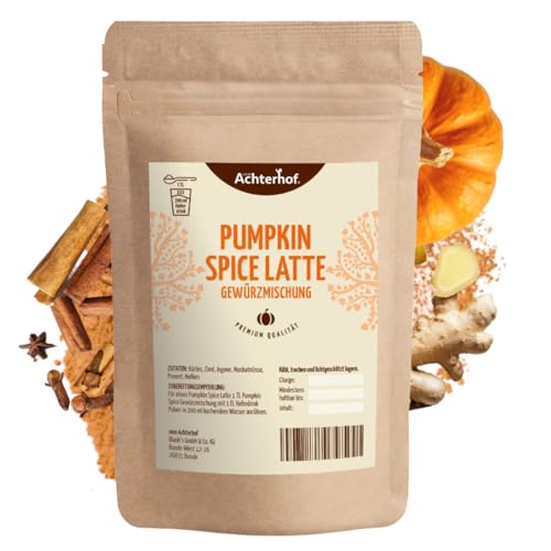 Pumpkin Spice Latte Gewürzmischung 100g | mit echtem Kürbis und aromatischen Gewürzen | Achterhof