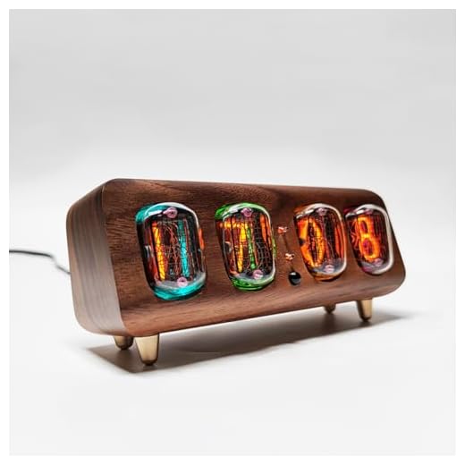 IN‑12 Walnut Smart Nixie Clock