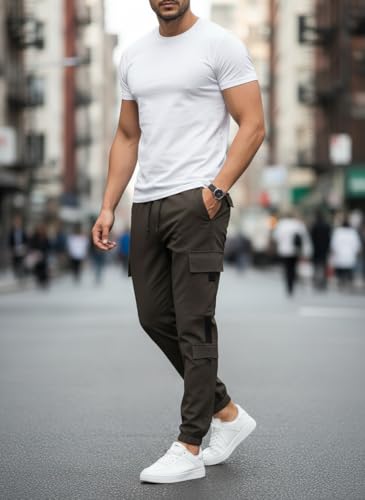 Image of Mack Jonney Men's Solid Joggers | Solid Design | Regular Fit | Casual & Athleisure Wear |Pack of 1-MMJ-79