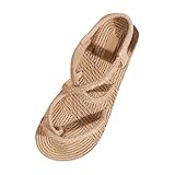Generico Sandali Neri Espadrillas Donna Zeppa Sandali Donna Estive Ortopedico Con Zeppa Comodi Elegante Scarpe Mesh Casual Leggero Sandalo Antiscivolo Sportivo Trekking Traspirante