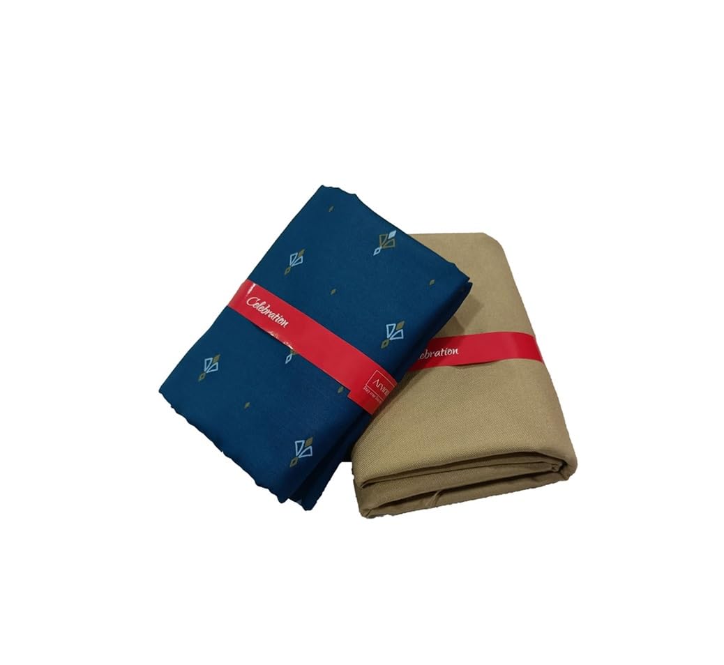 arvind Elegant Floral Print Shirt and Trouser Fabric Set, Traditional Design with Gift box-picture-19