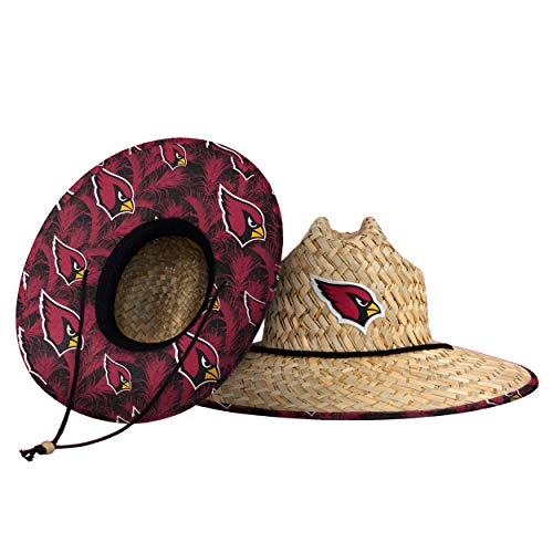 Image of NFL Team Logo Americana Floral Lifeguard Beach Straw Sun Hat