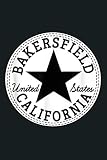 Bakersfield California USA United States Skater Outfit: Notebook Planner -6x9 inch Daily Planner Journal, To Do List Notebook, Daily Organizer, 114 Pages
