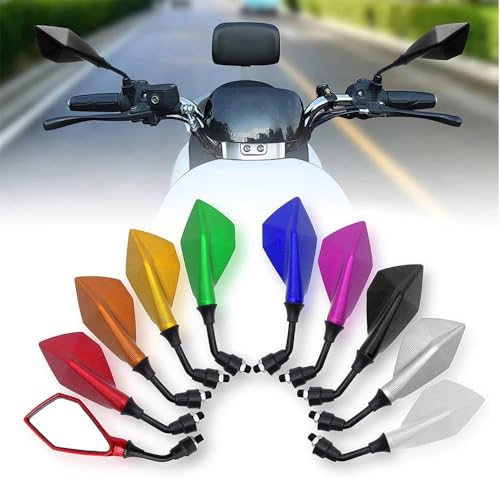 Espejo retrovisor motocicleta M10 con visión angular auxiliar de marcha atrás 3