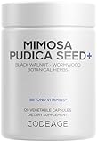Codeage Organic Mimosa Pudica Seed Capsules - Mimosa Pudica Seeds Supplement - Black Walnut, Cloves, Vidanga, Neem, BioPerine - All in One - Sensitive Plant Pills - Non-GMO & Vegan - 120 Capsules