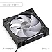 Phanteks D30-140 DRGB PWM Fan, Premium D-RGB Performance Fan, ARGB/DRGB Lighting, Daisy-Chain Fan Linking System (Black)