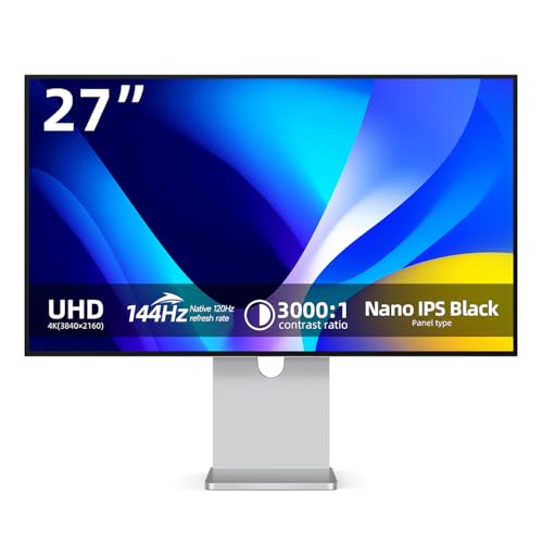 Fyonix Computer Monitor 27 Inch, UHD 4K Display, 144Hz Refresh