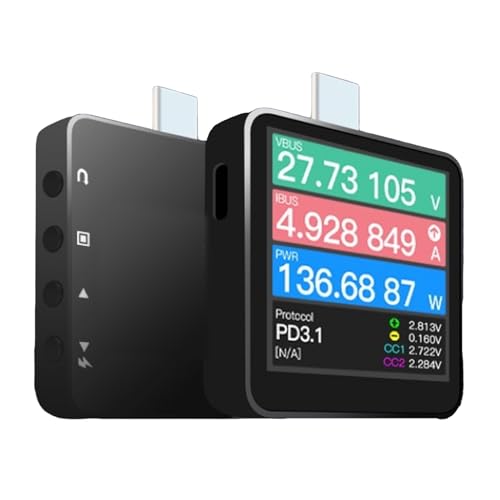 Image of Version Supports USB PD3.1 Power-Z KM003C Portable USB-C Fast Charging Tester PD3.1 QC5.0 Digital Voltmeter & Ammeter Power Bank Tester (Up to 50V)