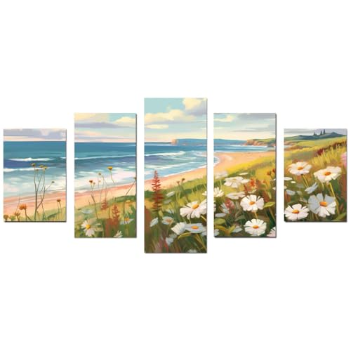 Impression sur Abstrait SHYAMIC tableau mural 50x100cm déco mer