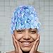 Sosoport Floral Swim Cap for Long Hair Elastic Petal Design Swim Hat for Hair Protection Comfortable Adult Swimming Hat for Women and Men Stylish Bath Cap for Swimming and Bathing
