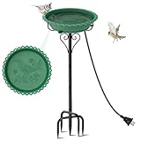 ODSNANIE Heated Bird Bath for Outside Winter, Powerful 100W...