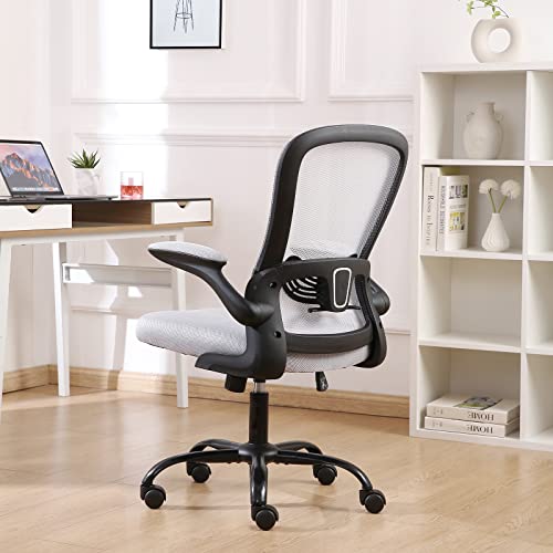 Bioopts Office Chair Computer Chair With Flip Up Armrests Mesh Chair Lumbar Support Ergonomic Chair Adjustable Swivel And Height,Desk Chair Gaming Chair For Adults And Teens #TOP1